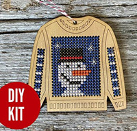 Ugly Sweater with Cheerful Snowman  Kit