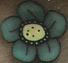 cb1002 Teal Wildflower - Just Another Button Co