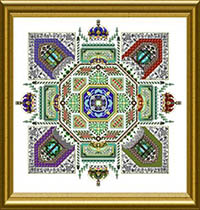 Royal Tudor Garden Mandala