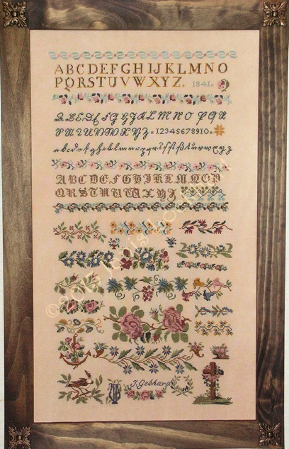 J Gebhard 1841 Sampler