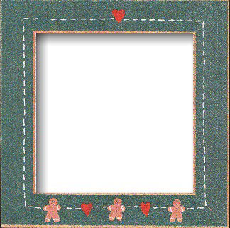 Gingerbread Hearts Frame