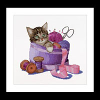 Sewing Basket Kitten Kit