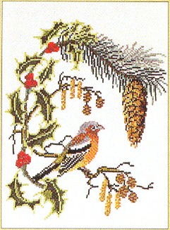 Bird On A Holly Branch Kit