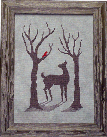 Deer in The Winter Mist