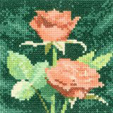 Mini Flowers - Peach Roses