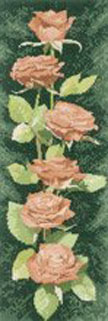 Flower Panels - Peach Roses 