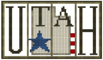 Flag Mini Blocks - Utah