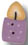 4642 Lavender Birthday  Candle - Just Another Button Co 