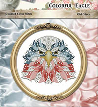 Colorful Eagle Old Glory