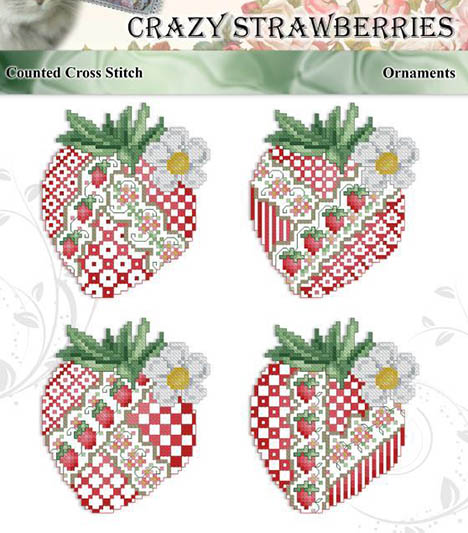 Crazy Strawberries Ornaments