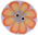 lc1030 Orange Poppy on Purple - Just Another Button Co