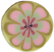 lc1032 Pink Poppy on Green - Just Another Button Co