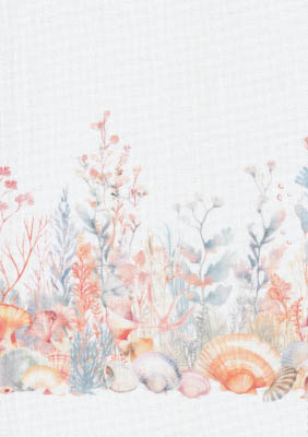 Coral Reef Print 32 Ct. Lugana 