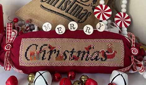 Peppermint Christmas Pillow