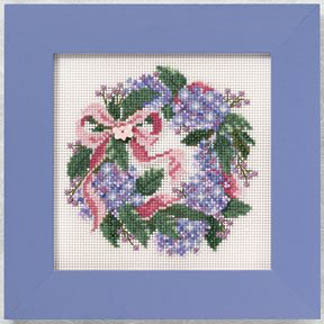 2010 Spring Button & Bead-Hydrangea Wreath