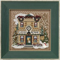 2010 Christmas Village Button & Bead - Clock Shoppe