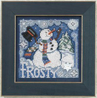2010 Winter Button & Bead-Frosty Snowman