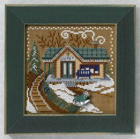 2006 Christmas Village Button & Bead - Train Depot 