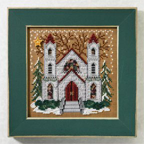 2007 Christmas Village Button & Bead - St. Nicholas Cathedral