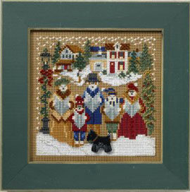 2008 Christmas Village Button & Bead - Caroling