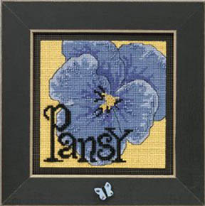 2009 Spring Button & Bead-Pansy