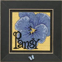 2009 Spring Button & Bead-Pansy