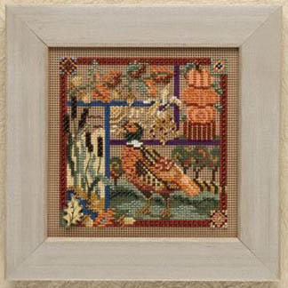 2009 Autumn Button & Bead-Pheasant Sampler