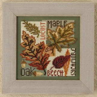 2009 Autumn Button & Bead-Fall Leaves
