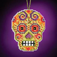 Calavera Charmed Ornament - Verde