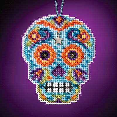 Calavera Charmed Ornament - Azul