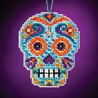 Calavera Charmed Ornament - Azul