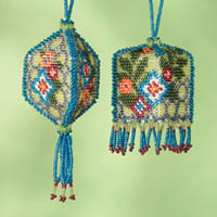 Beaded Ornaments - Floral Trellis 