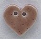 86266 Small Speckled Brown Heart Mill Hill Button