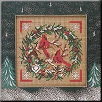 2004 Button & Bead - Cardinal Wreath