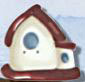 nh1005 Red Roof Birdhouse - Just Another Button Co