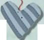 nh1006 Striped Heart - Just Another Button Co