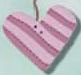 nh1006 Striped Heart - Just Another Button Co