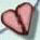 nh1007 Coral Heart & Flower - Just Another Button Co