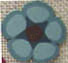 nh1074 Williams Blue 5 Petal Flower - Just Another Button Co