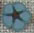 nh1074 Williams Blue 5 Petal Flower - Just Another Button Co