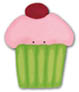 nh1115 Large Cherry Cupcake- Just Another Button Co