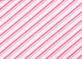 Pink Peppermint Stripes 28 Ct. Fabric Flair Linen