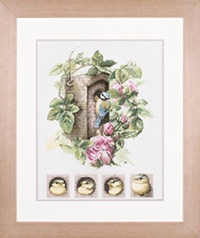 Birdhouse with Roses by Marjolein Bastin Kit