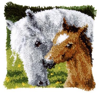 Horse and Foal Pillow