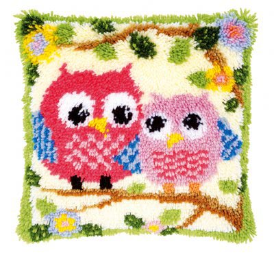 Owls on a Branch Pillow