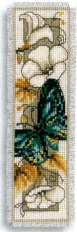 Butterfly on Flowers IV Bookmark Kit