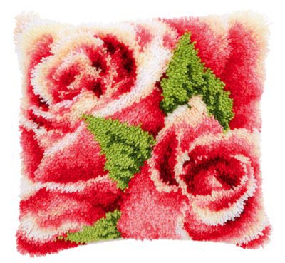 Pink Rose and Rosebud I Pillow
