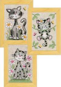 Cats and Flowers Miniatures Kit