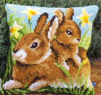 Mother & Bunny Rabbit Cushion Kit