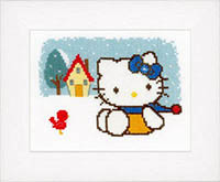 Hello Kitty Winter Cross Stitch Kit